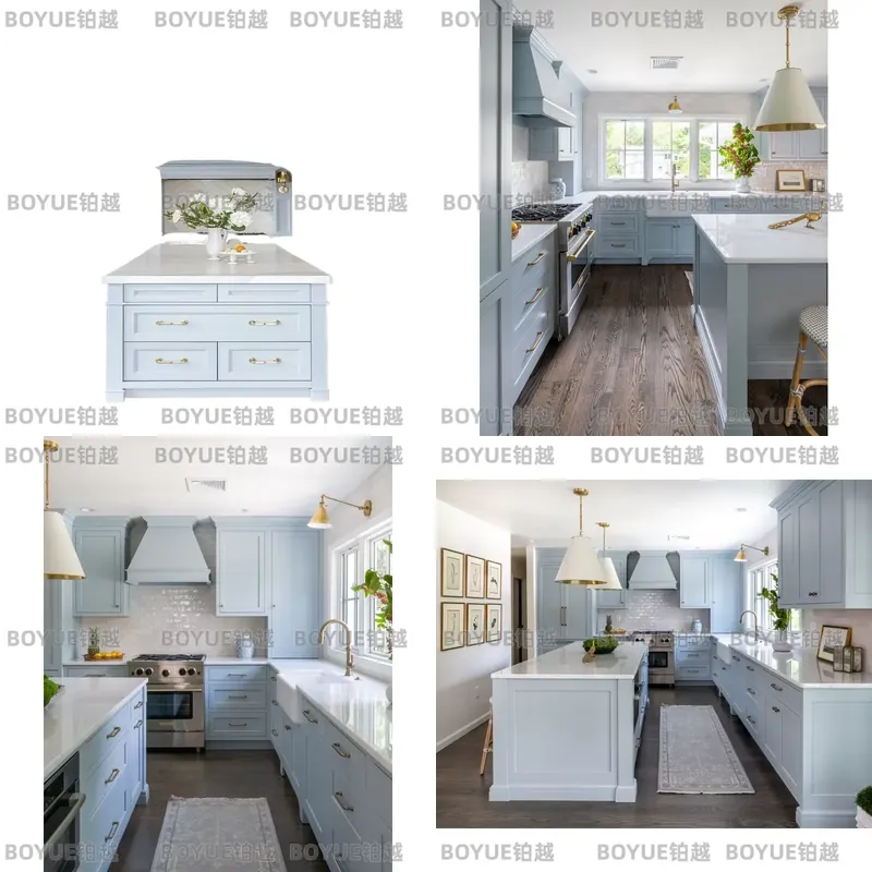 Interior Design Kitchen Modern - Luxe moderne keukenkasten van massief hout,