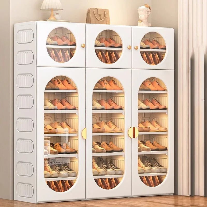 Interior Design White And Wood - Interieur Mode Schoenenkasten Esthetische Organisator Thuis