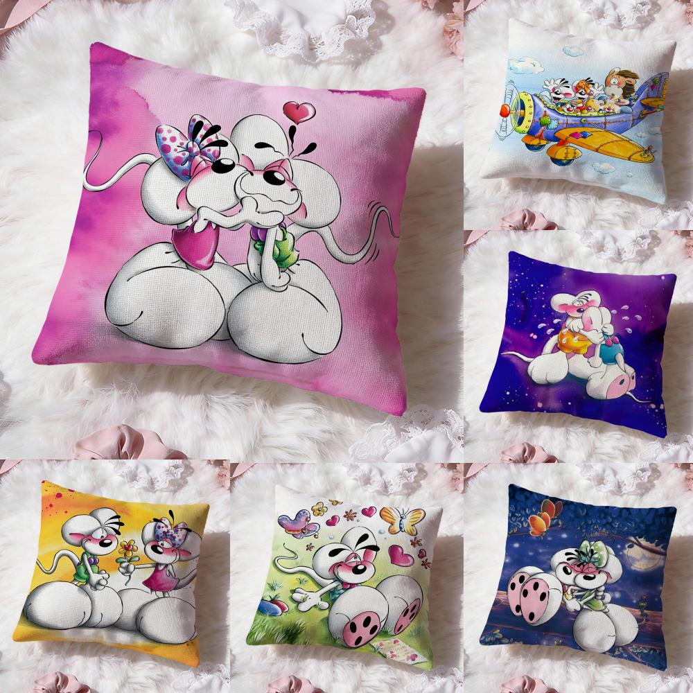 Interior Design Concept - Cartoon D-Diddl kussenhoes Premium Comfort omkeerbare