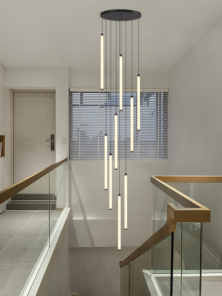 Interior Design Elements - Nordic Strip Kroonluchter Led Ronde Buis