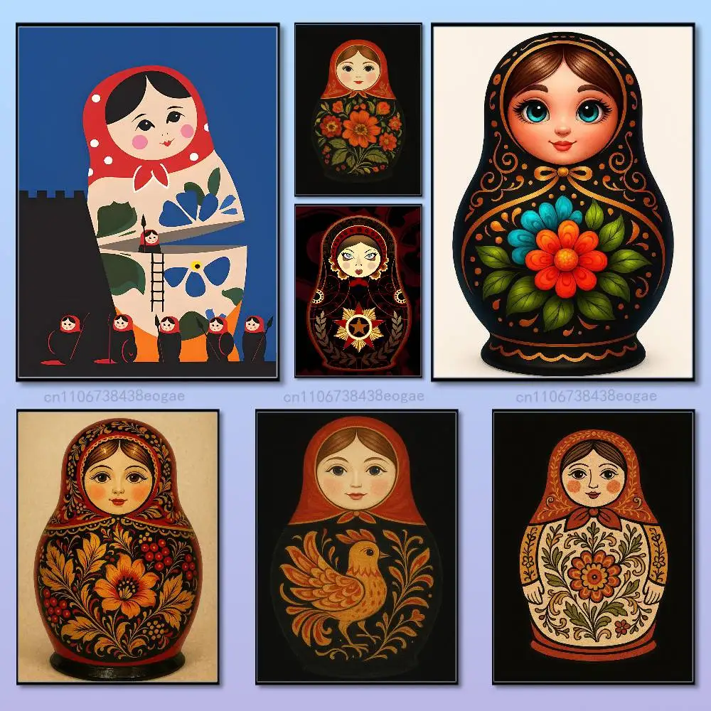 Interior Design Hd - Poppen Matryoshka Russische kunstposter HD waterdichte