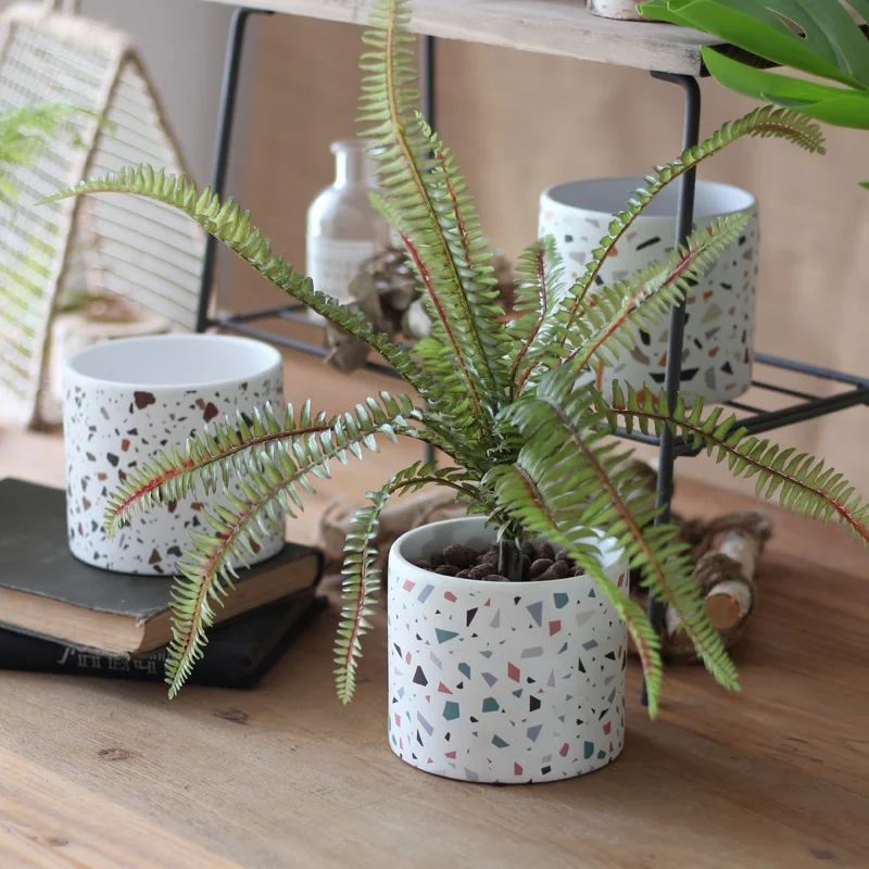 Terrazzo Pot Cement - Beton Kaars Cup Vessel Siliconen Mallen