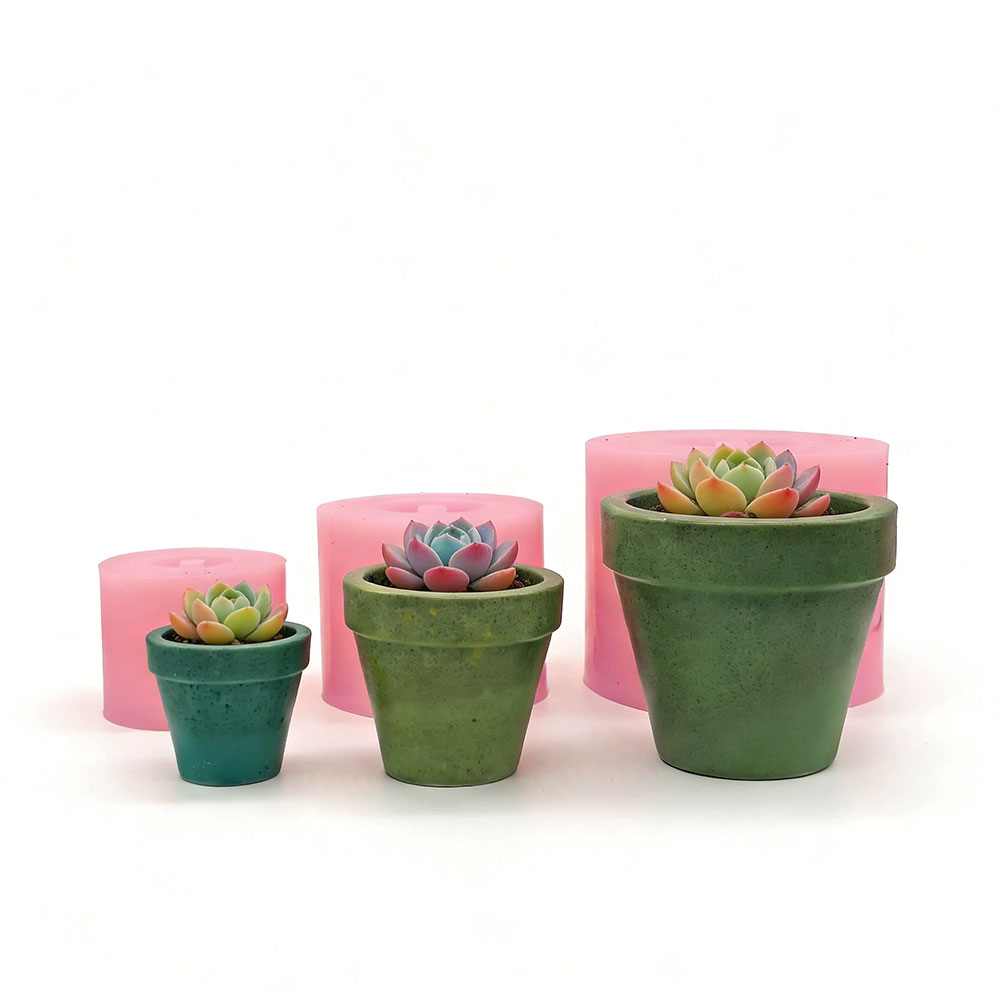 Terrazzo Pot Cement - Mini succulenten plantenbak siliconen mal set