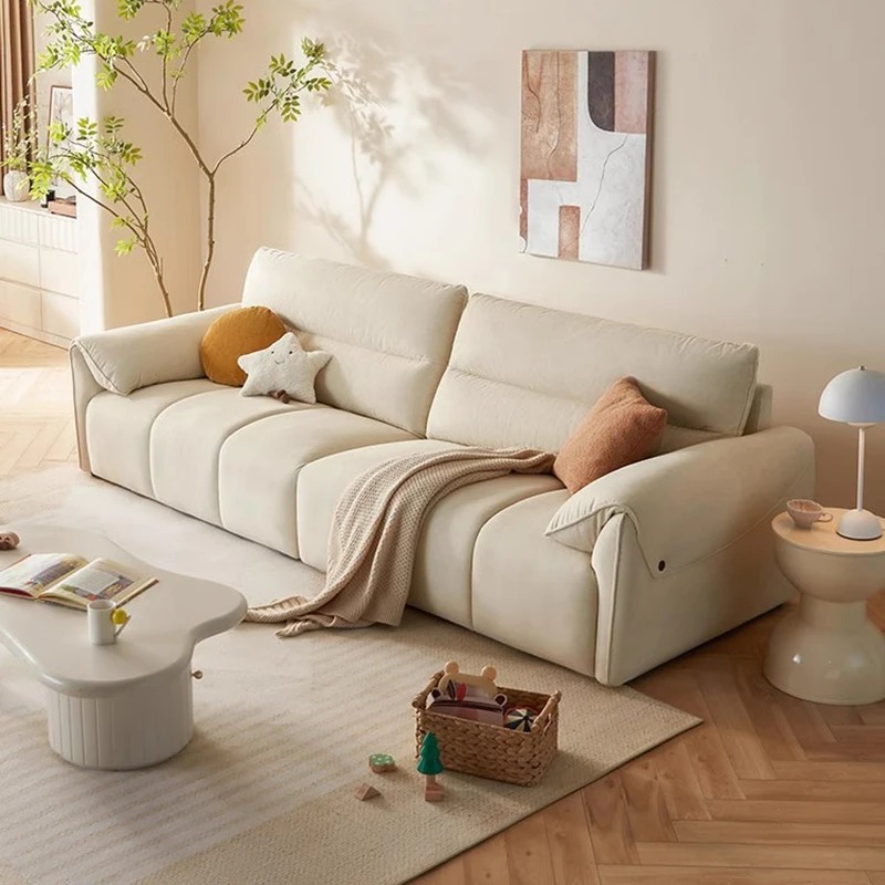 Interior Design White And Wood - Mode-interieur Woonkamerbanken Accent Design Wit Designer