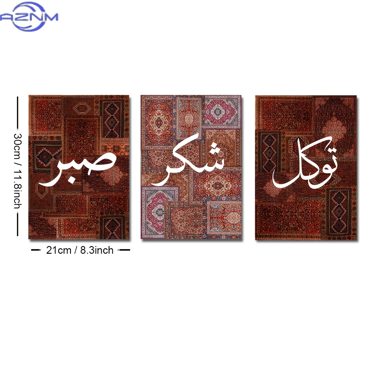 2D platte 3-delige set ongekad - Printed Rug Abstract recensie en prijs