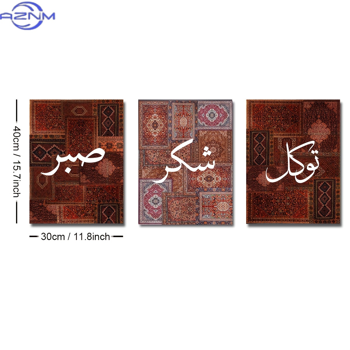 2D platte 3-delige set ongekad - Printed Rug Abstract recensie en prijs