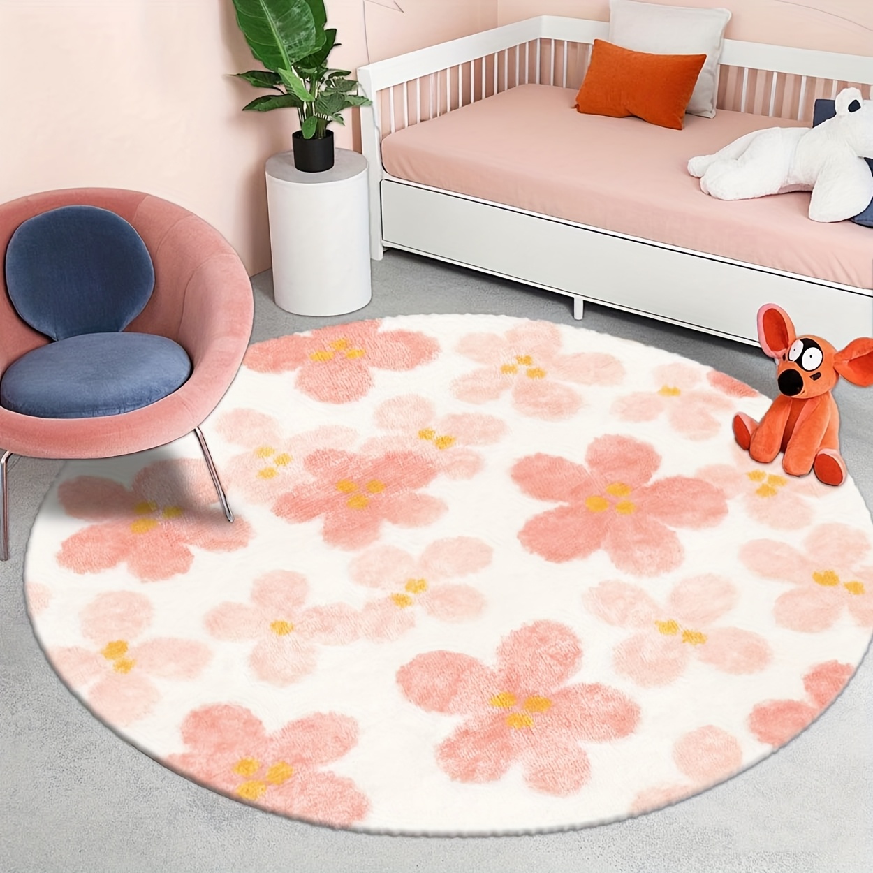 Mid-Century Modern rond vloerk - Printed Rug Abstract recensie en prijs