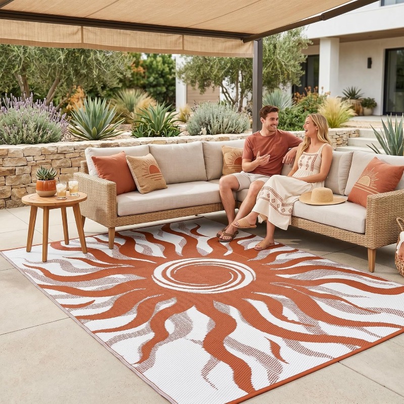 Bohemian Sun Print Outdoor Are - Printed Rug Abstract recensie en prijs