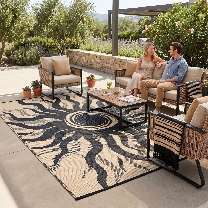 Bohemian Sun Print Outdoor Are - Printed Rug Abstract recensie en prijs