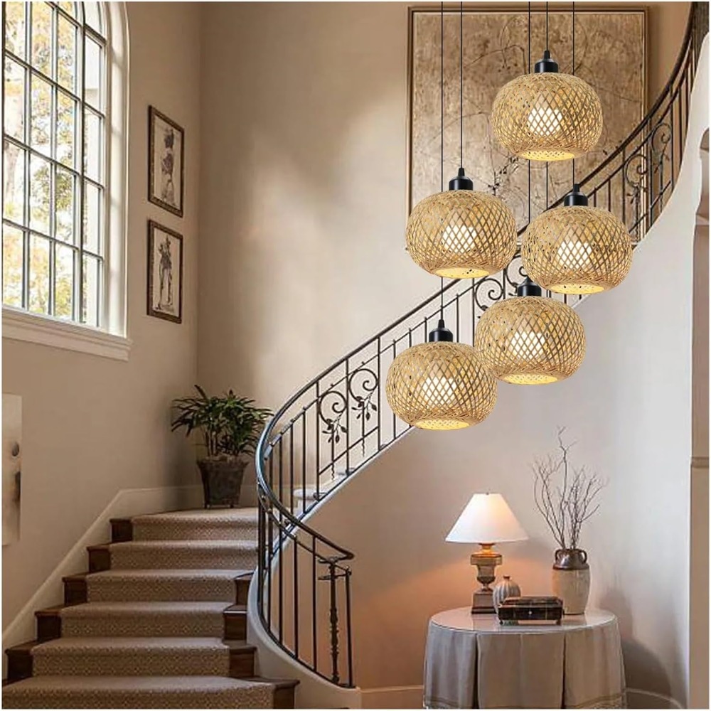 Japanse Stijl Bamboe Kunst Han - Wicker Pendant Shade recensie en prijs