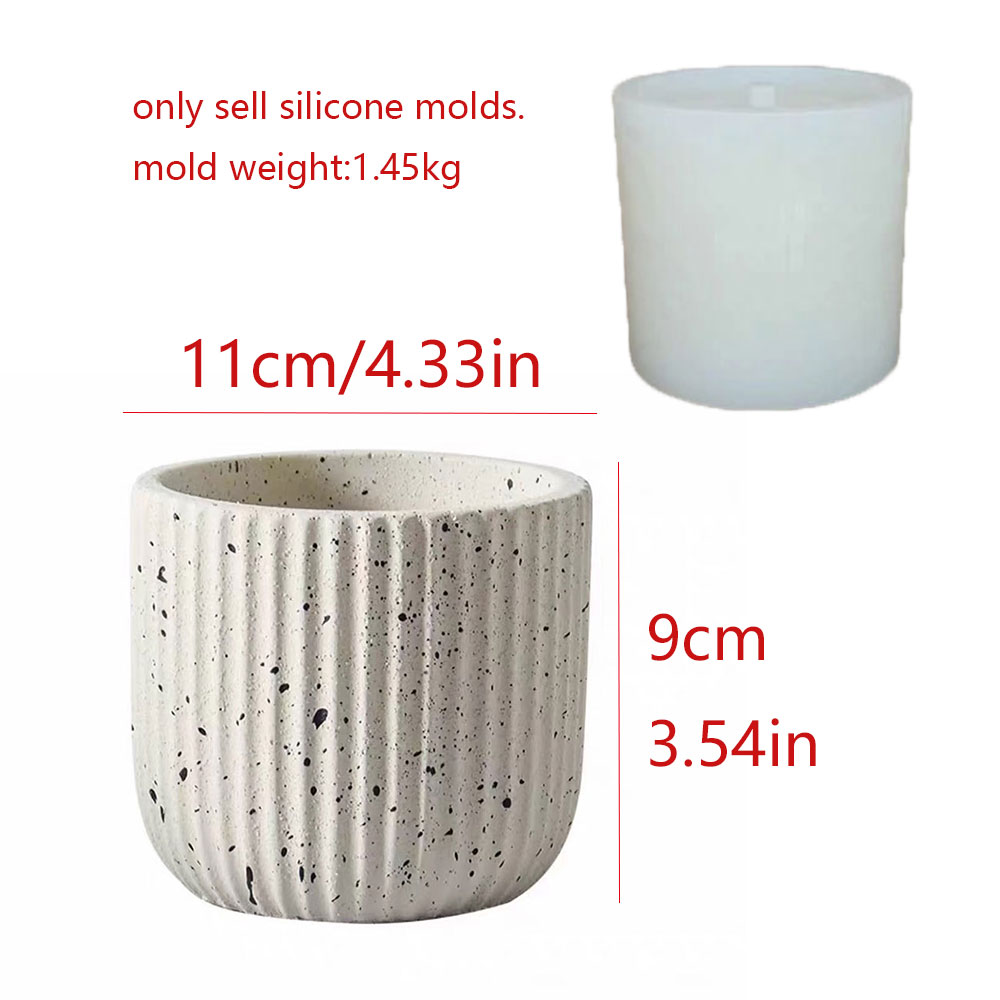 Minimalistische gestreepte ter - Terrazzo Pot Cement recensie en prijs