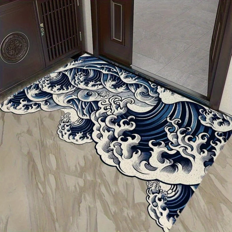 VIKAMA Abstract Wave Design-ta - Printed Rug Abstract recensie en prijs