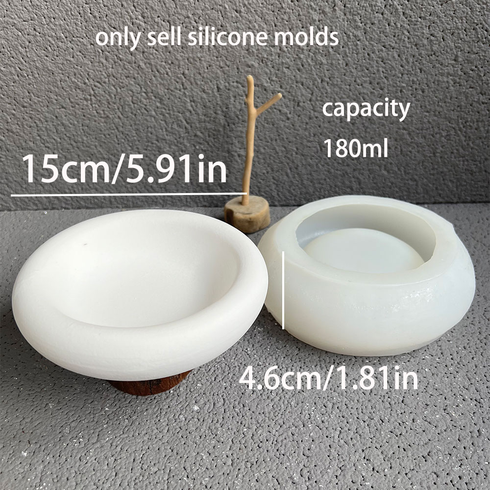 Ronde cementen schaal silicone - Terrazzo Pot Cement recensie en prijs