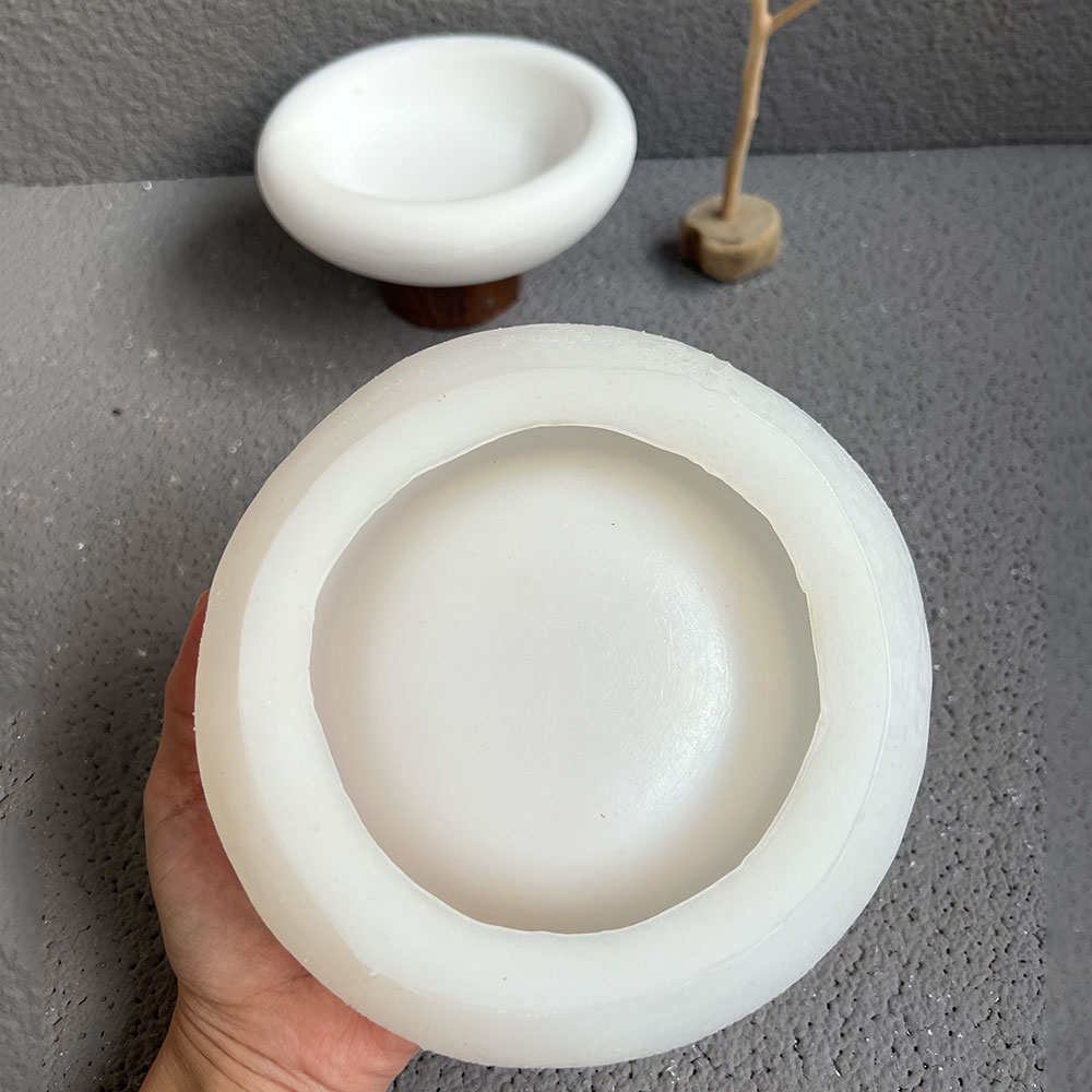 Ronde cementen schaal silicone - Terrazzo Pot Cement recensie en prijs