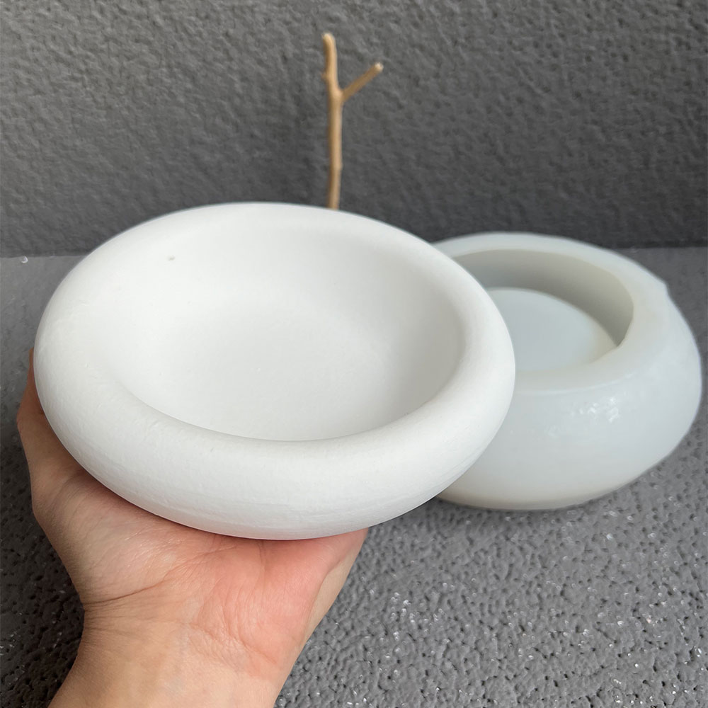 Ronde cementen schaal silicone - Terrazzo Pot Cement recensie en prijs