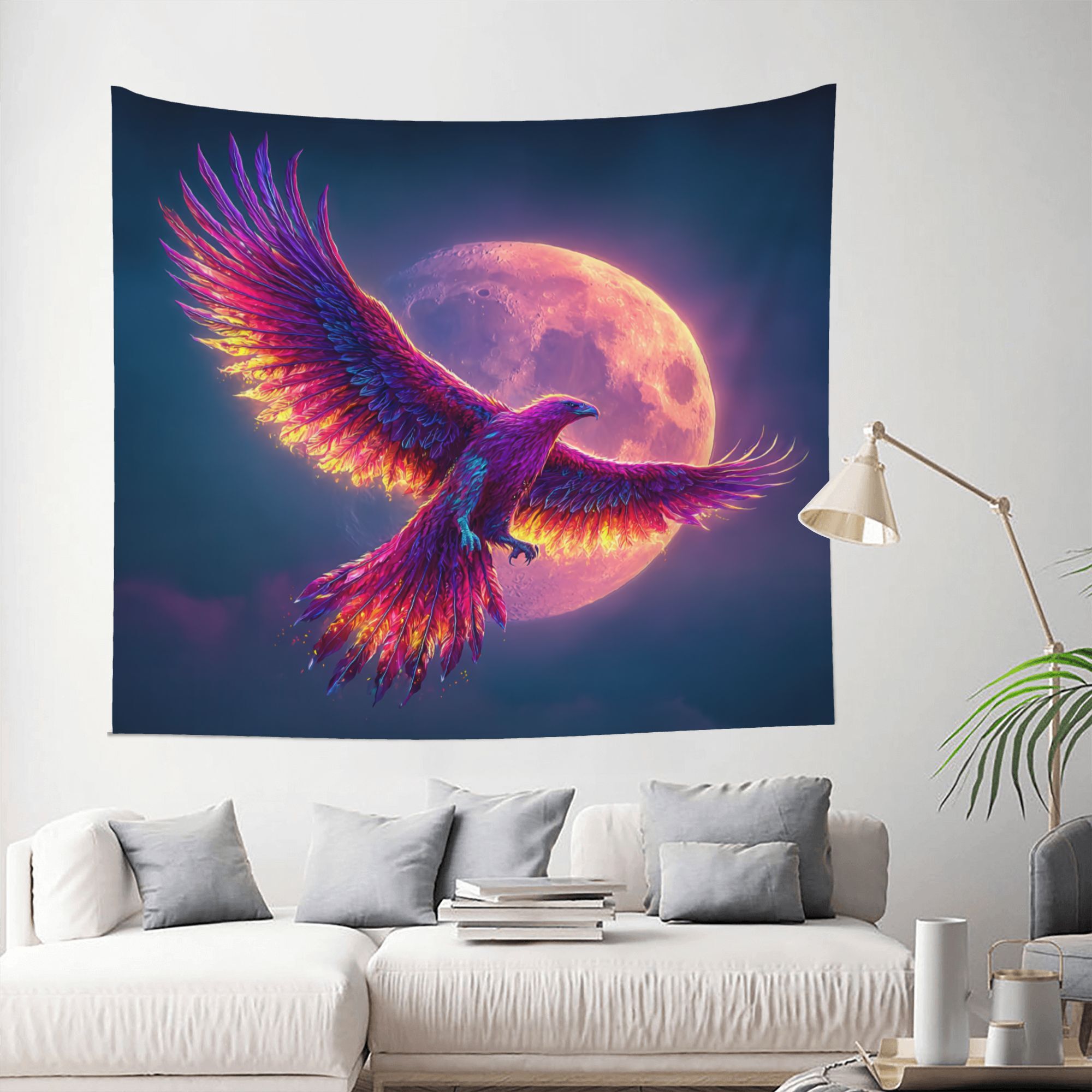 Phoenix Moon Sky Wandtapijt 2D - Interior Design Hd recensie en prijs