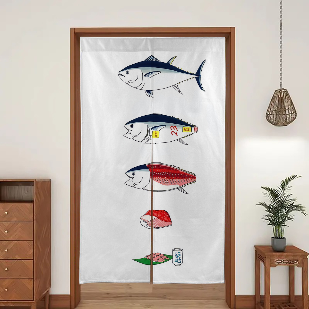 1pc Japans deurgordijn, Japans - Interior Design Elements recensie en prijs