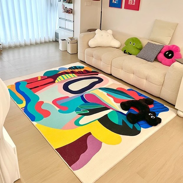 Abstract vloeibaar patroon pri - Printed Rug Abstract recensie en prijs
