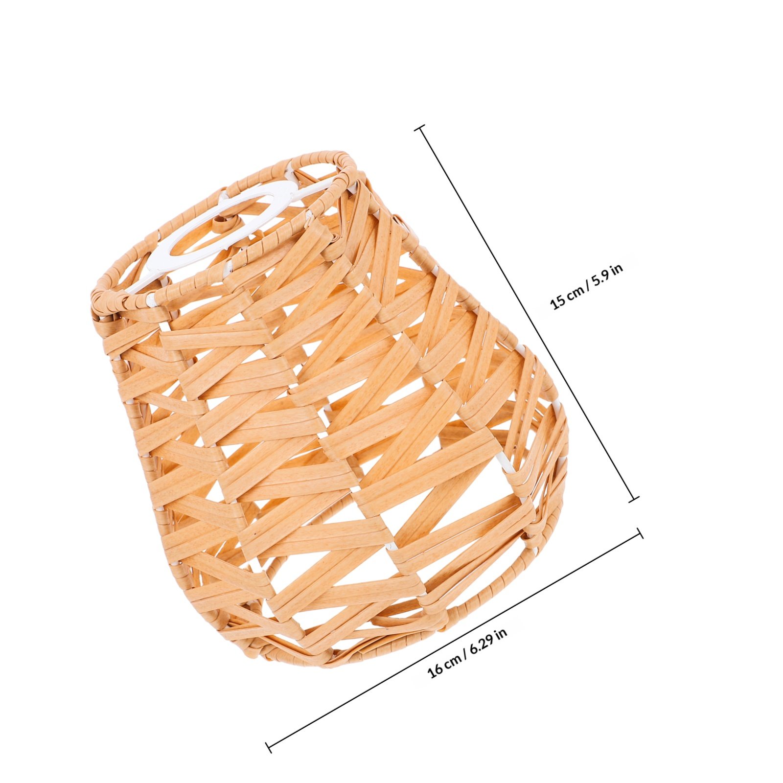 Geweven rotan hanglampkap, kun - Wicker Pendant Shade recensie en prijs