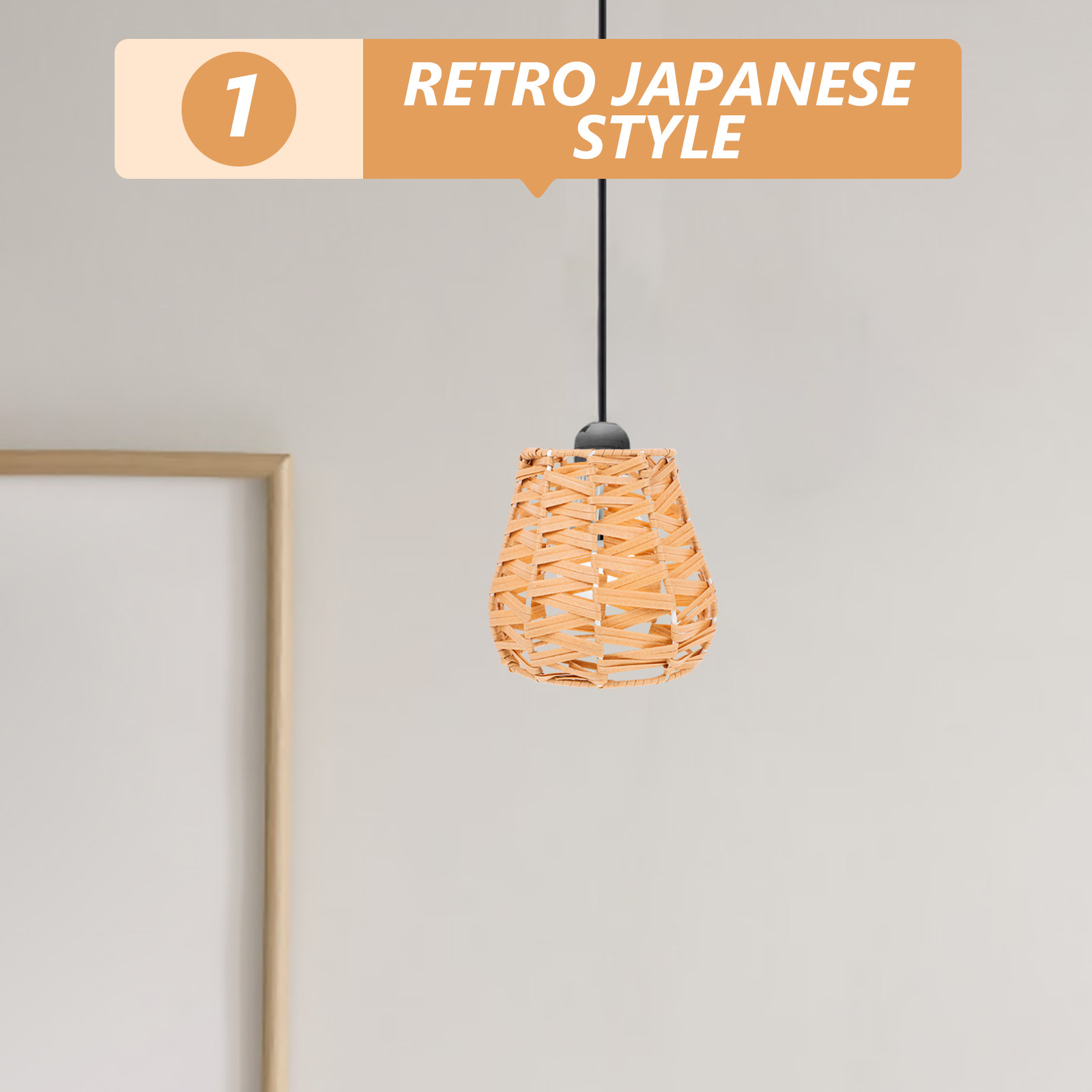 Geweven rotan hanglampkap, kun - Wicker Pendant Shade recensie en prijs