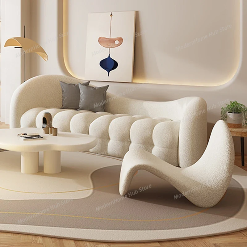 Witte crèmekleurige woonkamerb - Interior Design White And Wood recensie en prijs