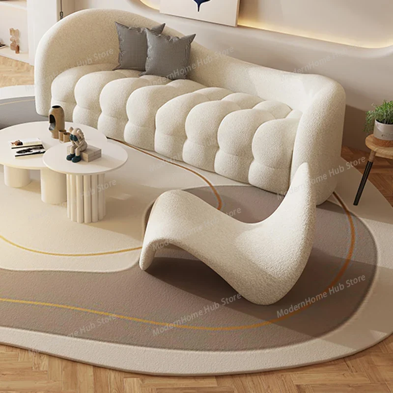 Witte crèmekleurige woonkamerb - Interior Design White And Wood recensie en prijs
