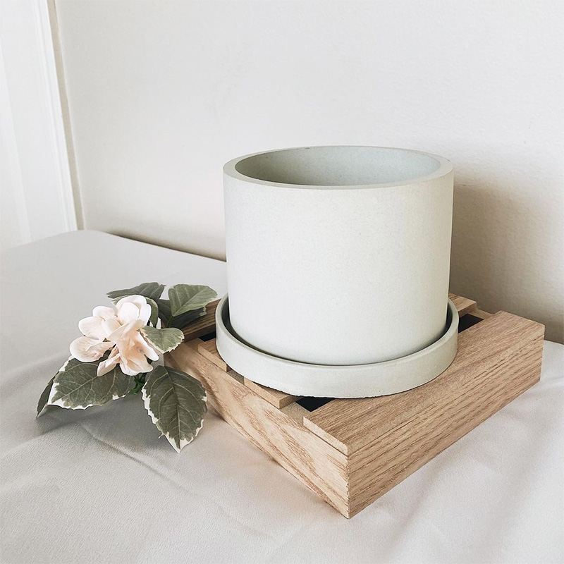 Grote ronde bloempot cement ma - Terrazzo Pot Cement recensie en prijs