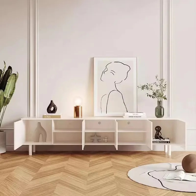 Luxe witte tv-standaard, elega - Interior Design White And Wood recensie en prijs