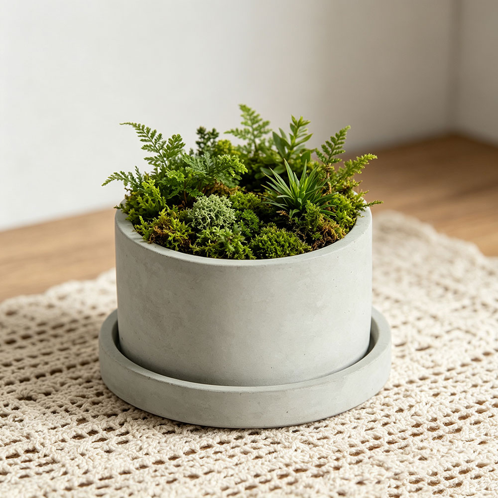 Grote betonnen plantenbakvorm  - Terrazzo Pot Cement recensie en prijs