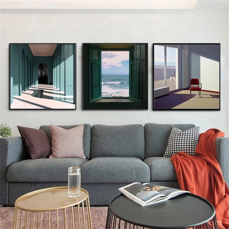 Nordic Venster Buiten Landscha - Interior Design Drawing recensie en prijs