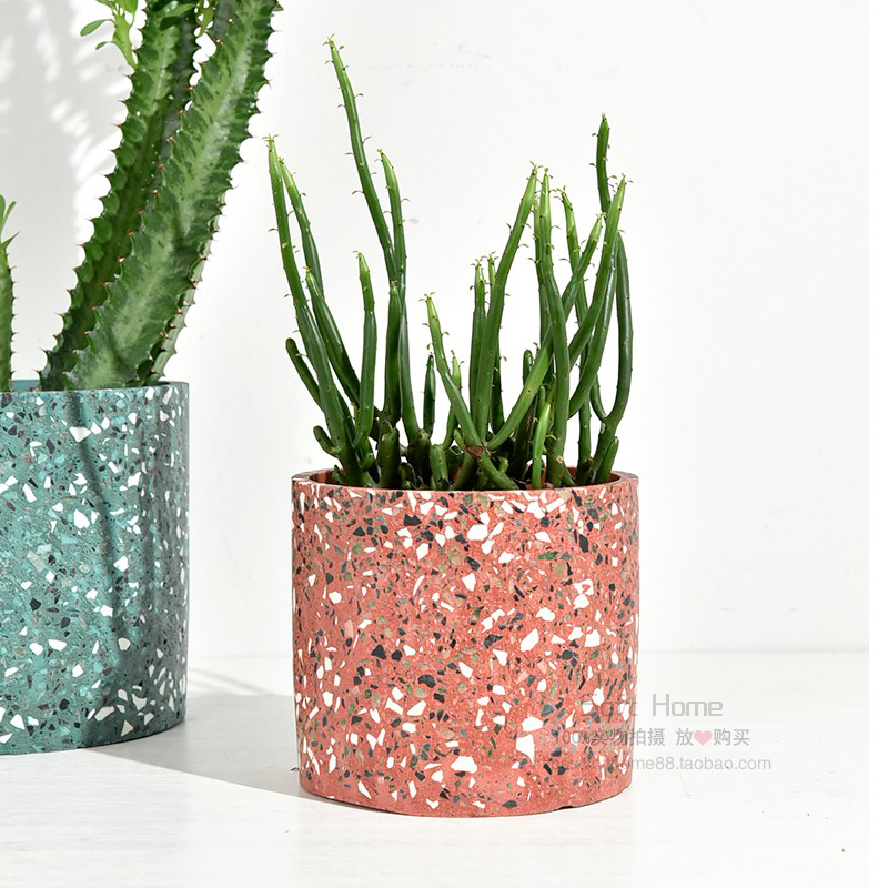 Grote Bloempot Siliconen Malle - Terrazzo Pot Cement recensie en prijs