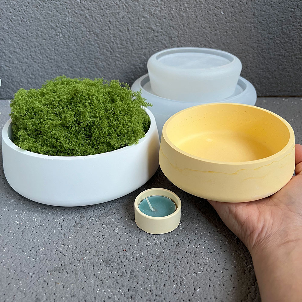 Beton Kom Siliconen Mal DIY Bl - Terrazzo Pot Cement recensie en prijs