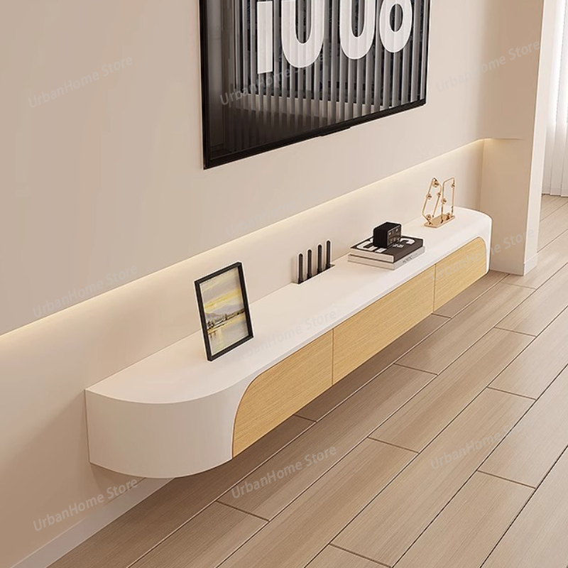 Bank Slaapkamer Wit tv-meubel  - Interior Design White And Wood recensie en prijs