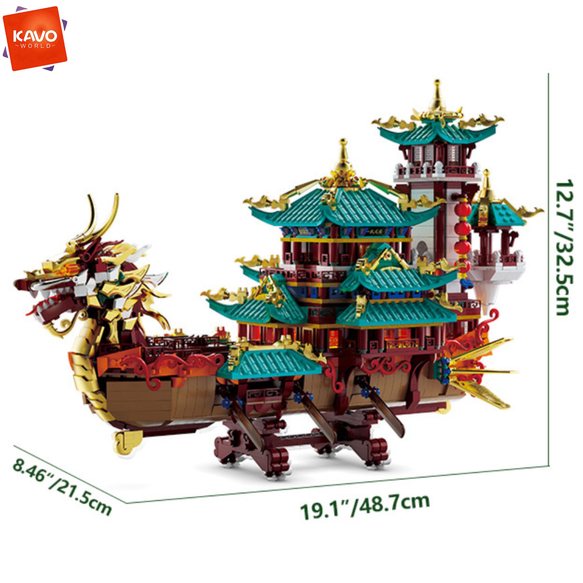 KAVOWORLD 2453-delige Drakenbo - Interior Design Lego recensie en prijs