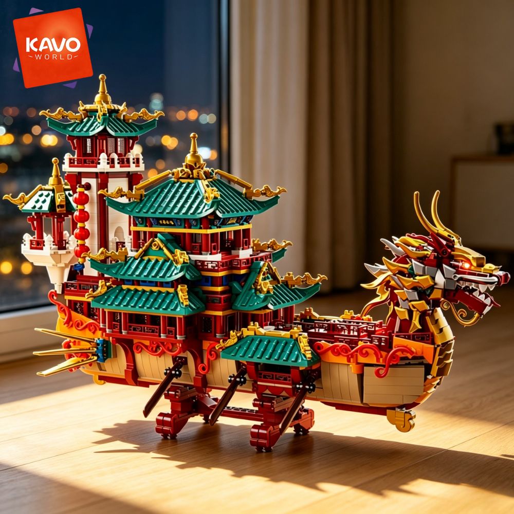 KAVOWORLD 2453-delige Drakenbo - Interior Design Lego recensie en prijs
