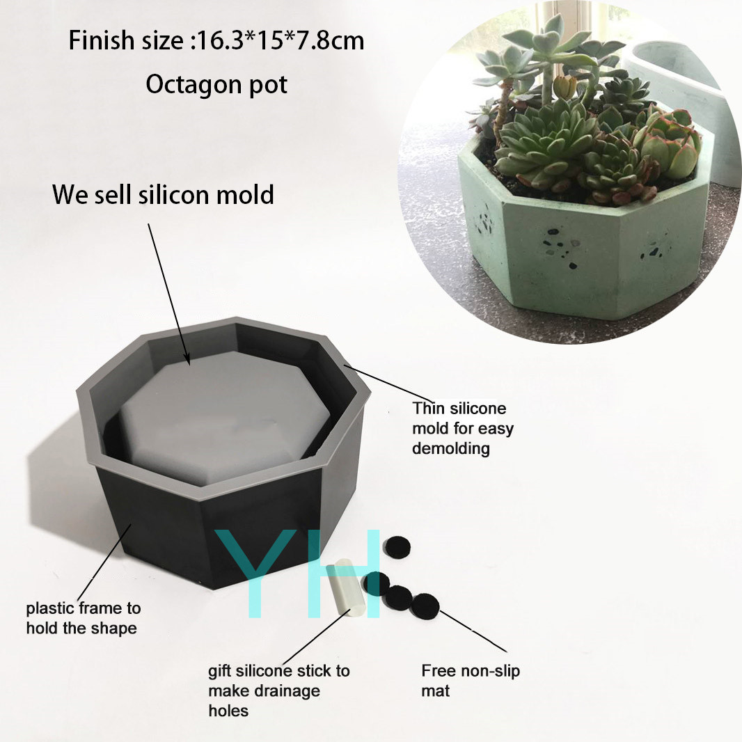 Cement Bloempot Siliconen Mall - Terrazzo Pot Cement recensie en prijs