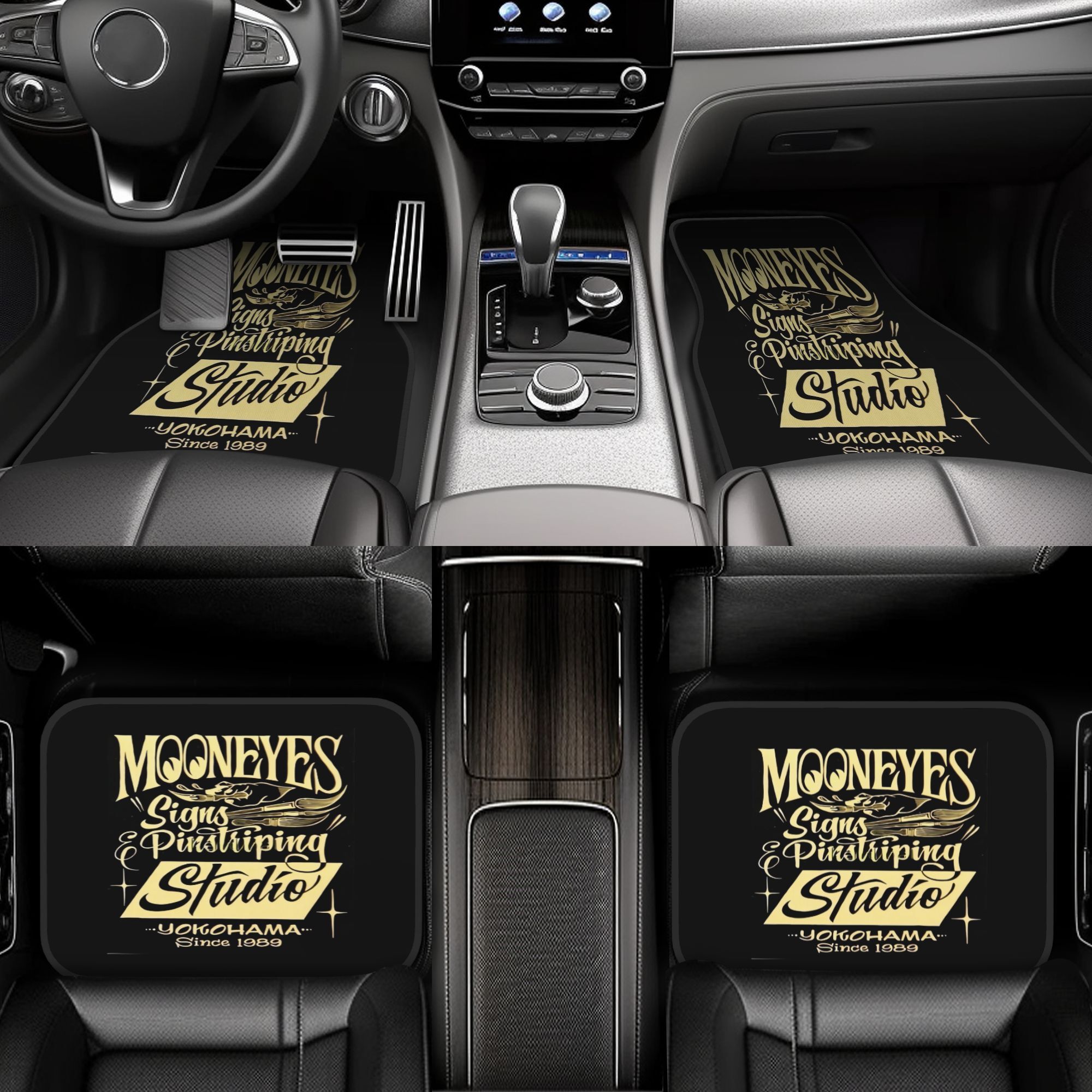 4 stuks% Mooneyes autovloermat - Interior Design Concept recensie en prijs