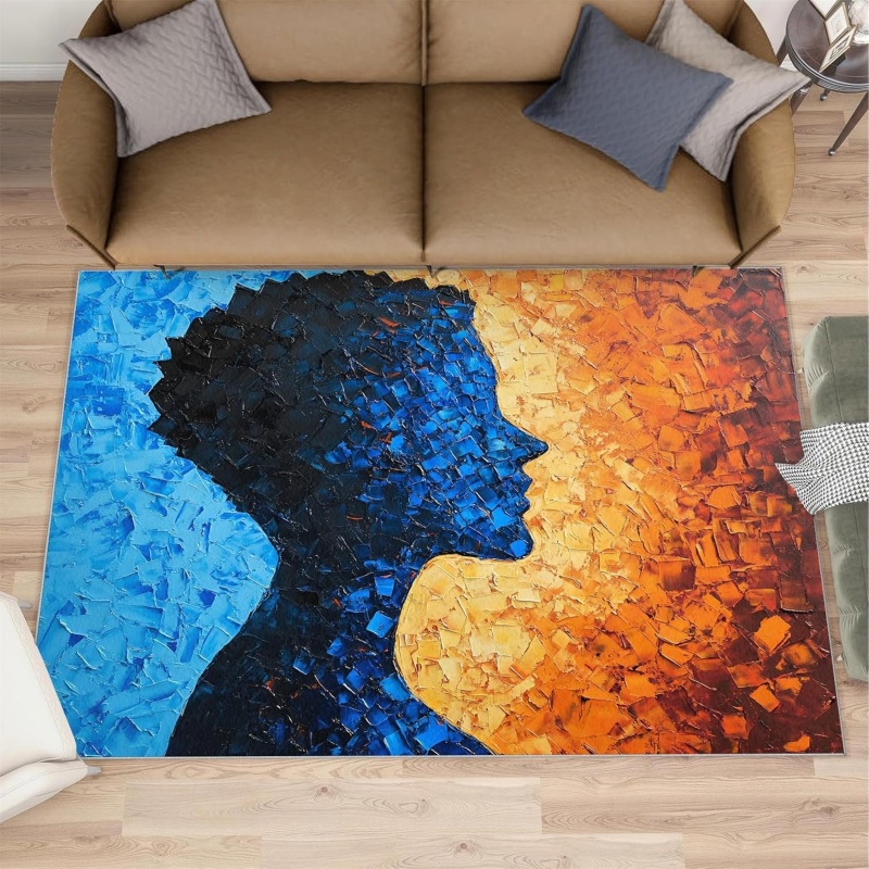 Natuur Vrouw Gezicht Vloerklee - Printed Rug Abstract recensie en prijs
