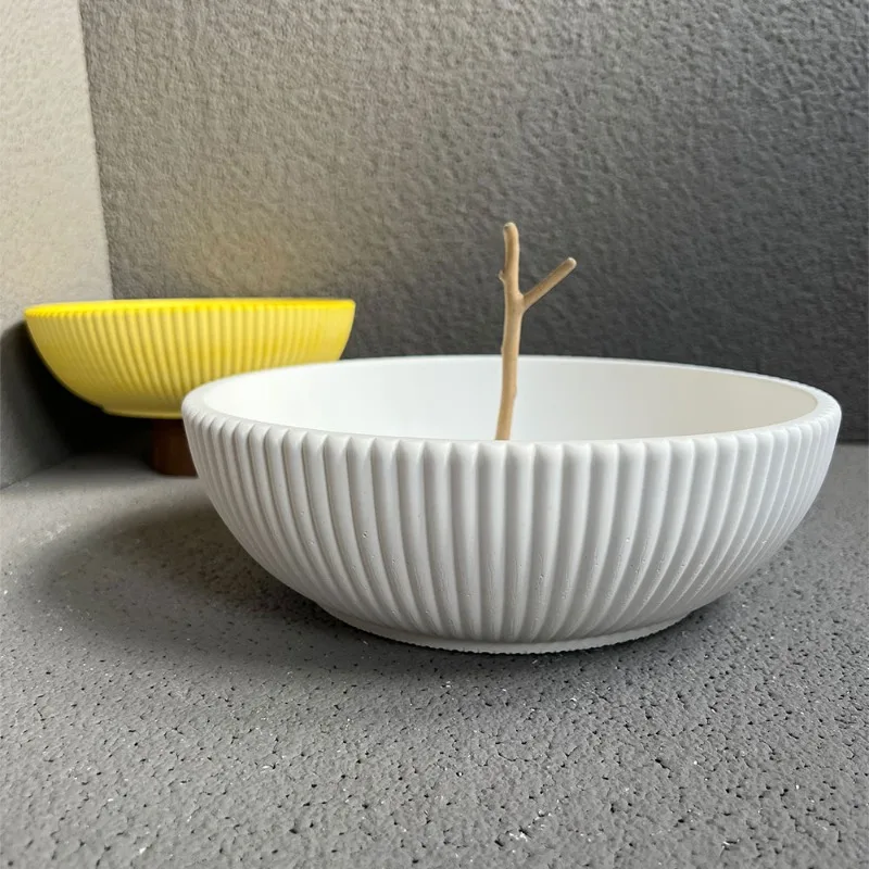 Grote gestreepte schaalvormige - Terrazzo Pot Cement recensie en prijs