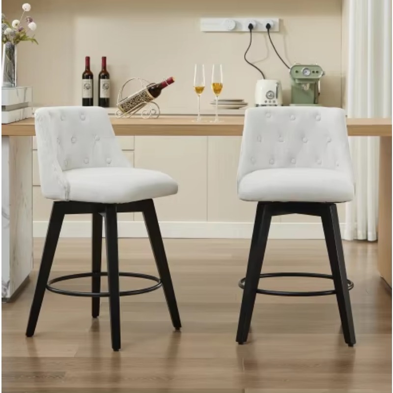 Moderne stoffen barkruk met zw - Interior Design Kitchen Modern recensie en prijs